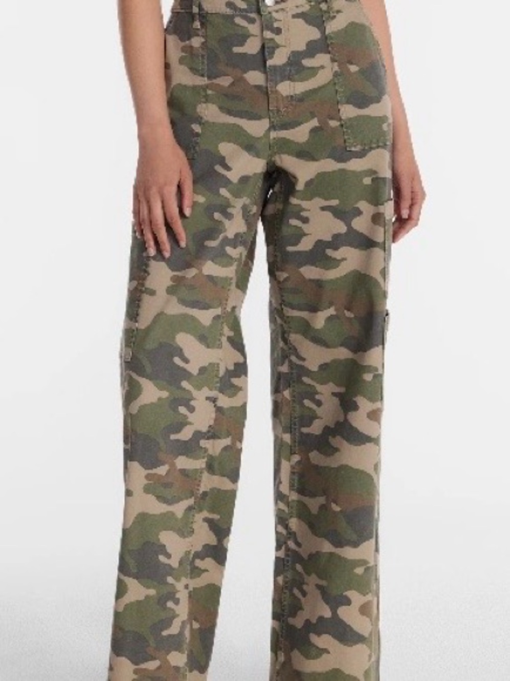 VIRAL No Boundaries Camo Wide Leg Cargo Pants